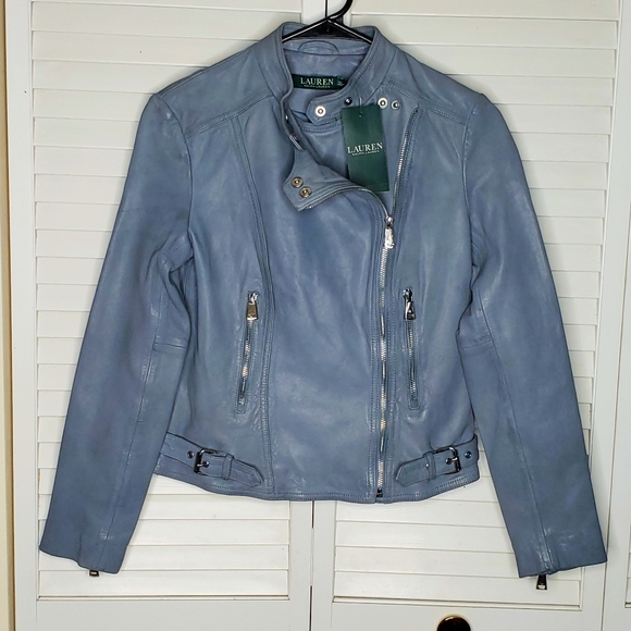 Lauren Ralph Lauren Jackets & Blazers - Ralph Lauren 100% Lamb Leather Moto Jacket NWT